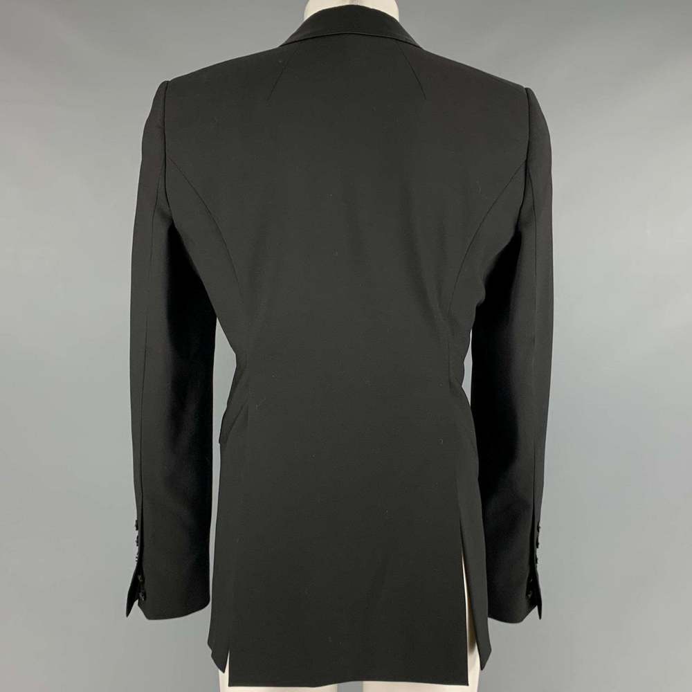 RICK OWENS Black Polyester Blend Single Button Jacket - Picture 4 of 10